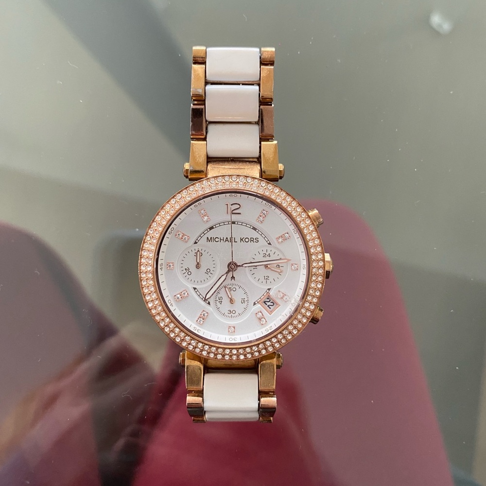 Michael Kors rose gold watch